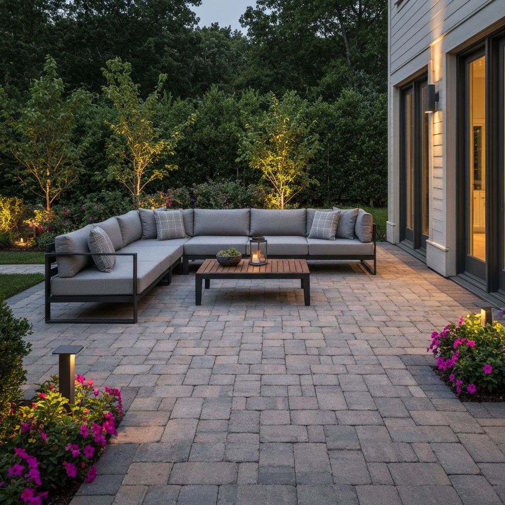 Paver Patio Installation - After